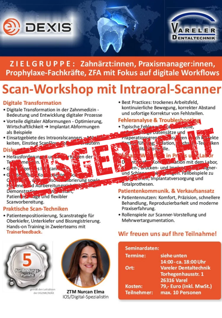 Scan-Workshop mit Intraoral-Scanner